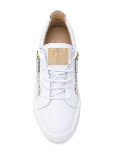 Shop Giuseppe Zanotti Nicki Low-top Sneakers In White