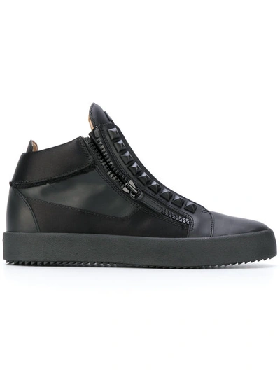 Giuseppe Zanotti Barrett Hi-top Sneakers In Black