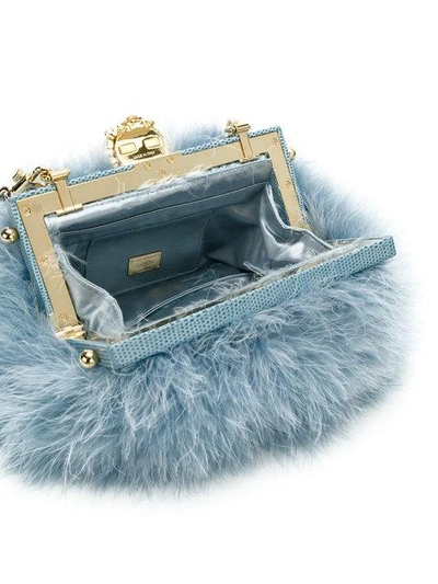 Shop Dolce & Gabbana Vanda Clutch In Blue