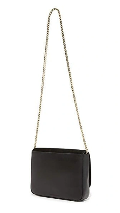 Shop Loeffler Randall Lock Shoulder Bag In Black/black
