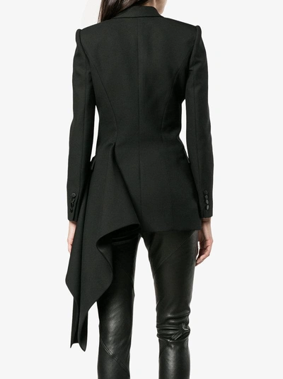 Shop Alexander Mcqueen Classic Fitted Blazer In Black