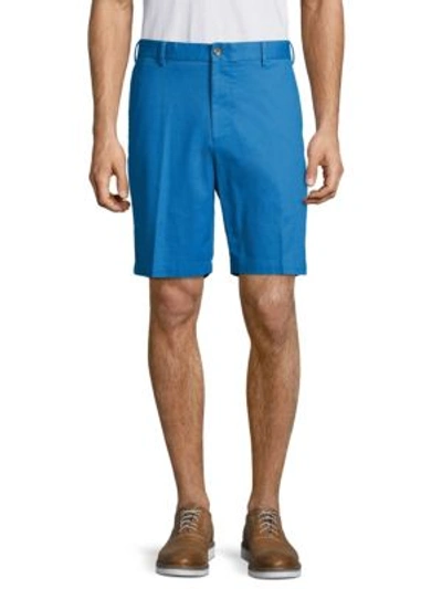 Peter Millar Soft Touch Twill Shorts In Parisan Blue