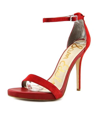 Sam Edelman Eleanor   Open Toe Synthetic  Sandals' In Red