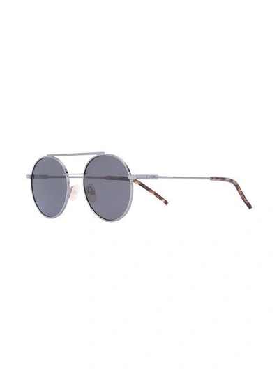 Shop Fendi Eyewear Air Aviator Sunglasses - Black