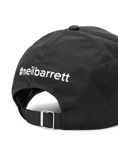Shop Neil Barrett Thunderbolt Design Cap