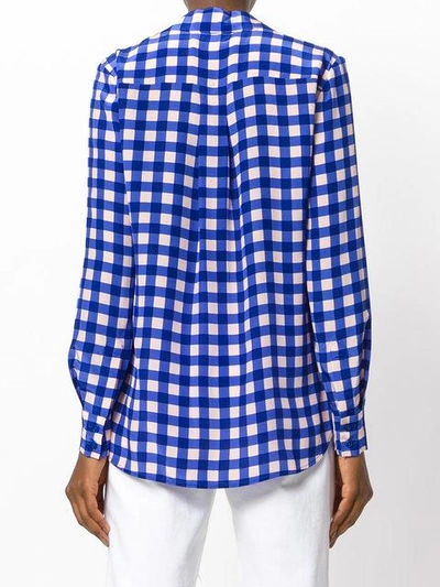 Shop Diane Von Furstenberg Classic Check Shirt