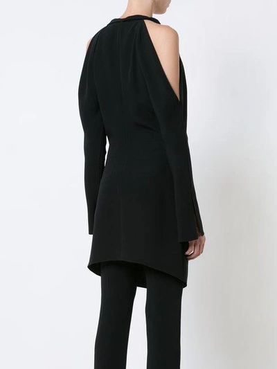 Shop Alexander Wang Tassled Shoulderless Top In Black