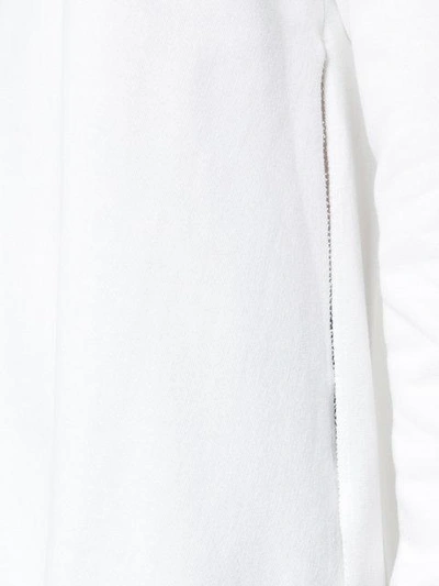 Shop Mm6 Maison Margiela Oversized Sweatshirt - White