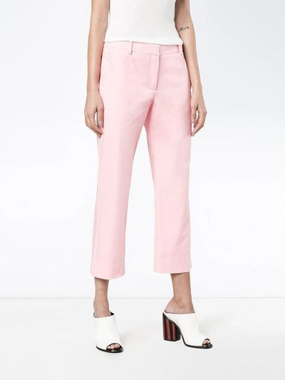 Shop Sies Marjan Twill Cropped Trousers In Pink