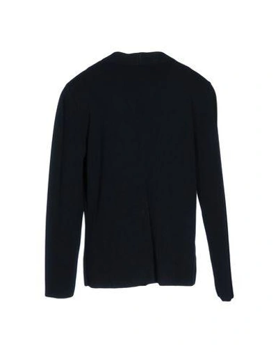 Shop Emporio Armani Cardigan In Dark Blue