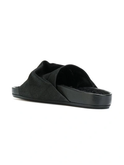 Shop Rick Owens Loose Strap Slippers