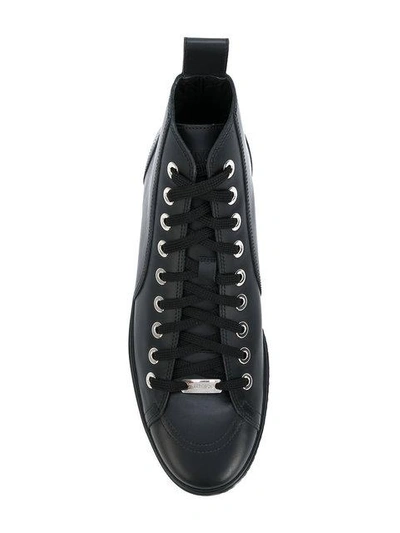 Shop Jimmy Choo Colt High Top Sneakers In Black