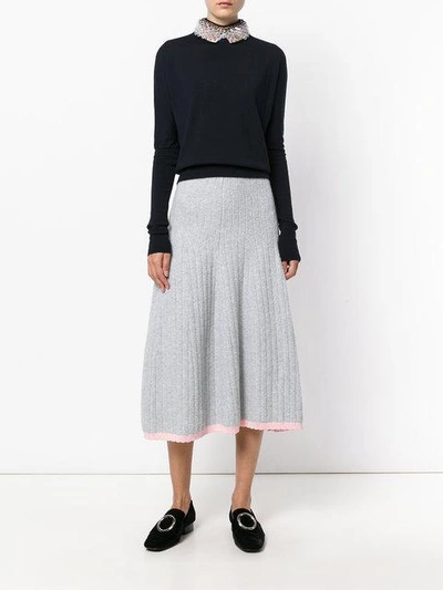 Shop Victoria Beckham Pleated Skirt