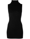 RICK OWENS SLEEVELESS RIBBED TURTLE NECK,RP17F7622RIB12171265