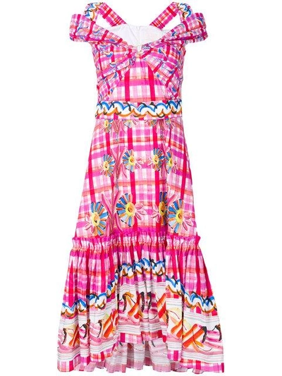 Shop Peter Pilotto Printed Dress In Pink