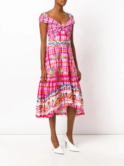 Shop Peter Pilotto Printed Dress In Pink