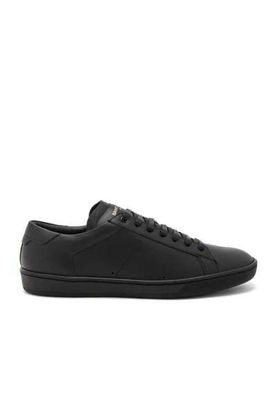 Shop Saint Laurent Court Classic Sl/01 Sneakers In Black
