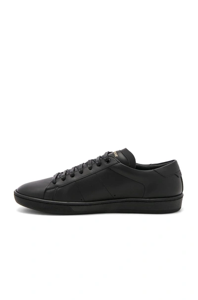 Shop Saint Laurent Court Classic Sl/01 Sneakers In Black