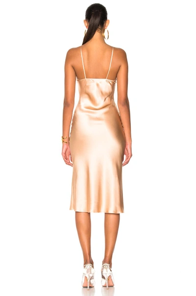 Shop Protagonist Classic Slip Dress In Neutrals, Pink. In Bisque