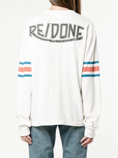 Shop Re/done Logo Printed Long Sleeve Top