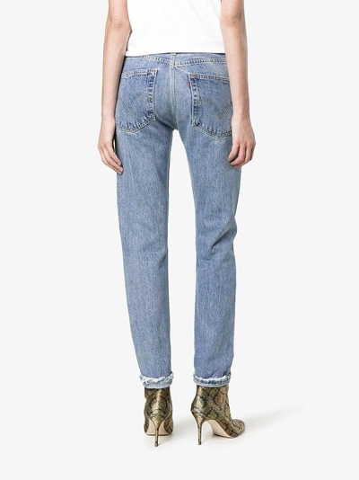 Shop Re/done Levi's Blue High Waisted Skinny Jeans