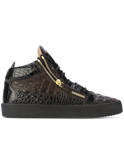 Dolce & Gabbana Crocodile Leather High-Top Sneaker