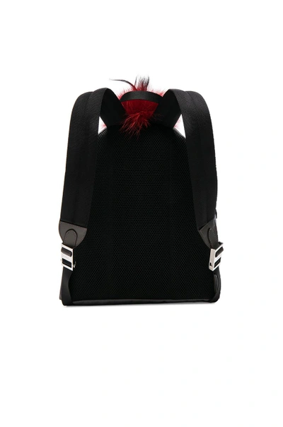 Shop Fendi Embellished Backpack In Steel & Multi