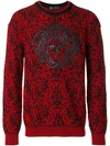 VERSACE embroidered Medusa jumper,DRYCLEANONLY