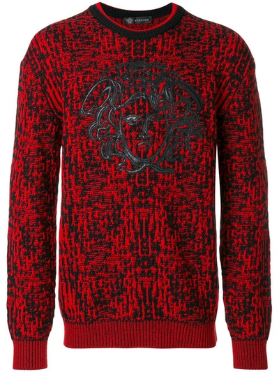 Versace Embroidered Medusa Jumper