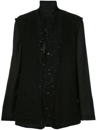 Ann Demeulemeester Embellished Blazer - Black