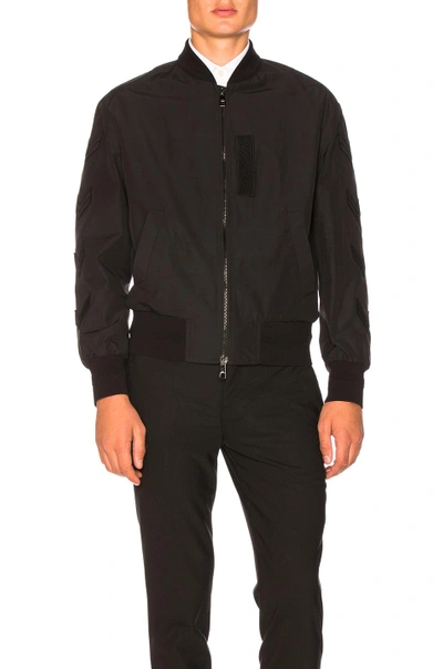 Shop Neil Barrett Bomber Jacket In Black