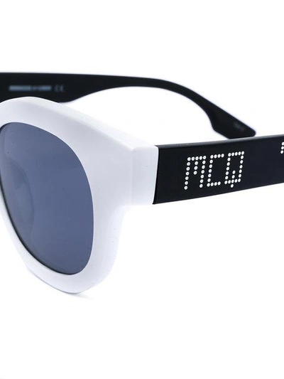 Shop Mcq By Alexander Mcqueen Eyewear Cat-eye Frame Sunglasses - White