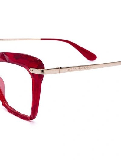 Shop Dolce & Gabbana Cat Eye Glasses