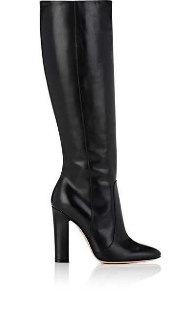 Gianvito Rossi Arlay Leather Knee Boots