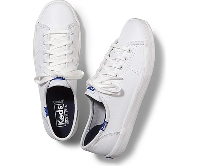 Keds Kickstart Leather In White/blue