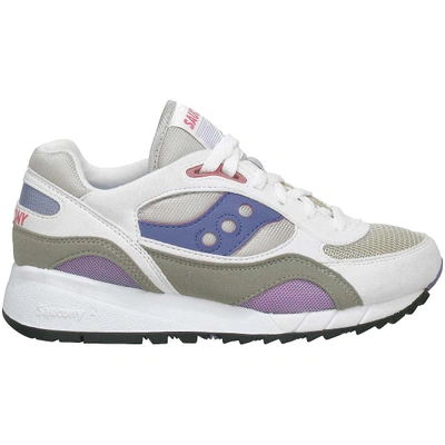 Saucony Shadow 6000 In White / Gray / Navy / Berry
