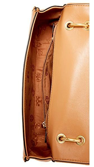 Shop Tory Burch Alexa Mini Shoulder Bag In Warm Tan