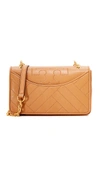 Tory Burch Alexa Quilted-leather Shoulder Bag In Aged Vachetta/gold