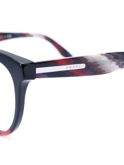 Shop Prada Eyewear Cat Eye Glasses - Red