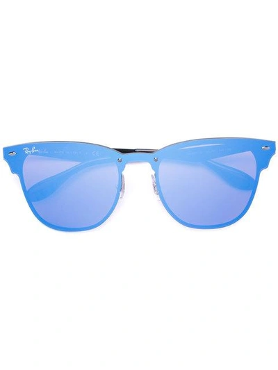 Ray Ban Ray-ban Blaze Clubmaster Sunglasses - Blue