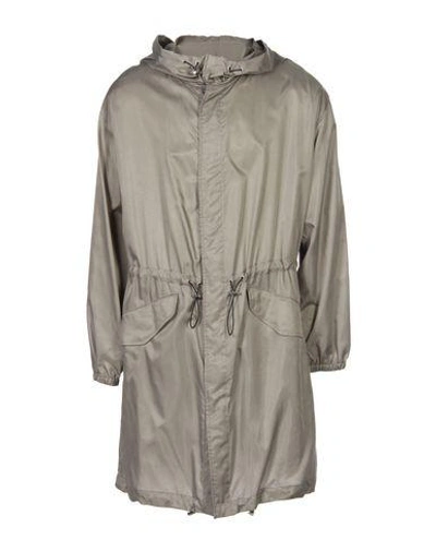 Shop Emporio Armani Coat In Grey