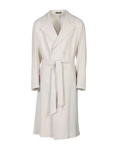 Shop Emporio Armani Coat In Light Grey