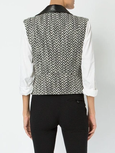 Shop Lanvin Tweed Style Gilet