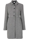 RED VALENTINO dogtooth buttoned coat,DRYCLEANONLY
