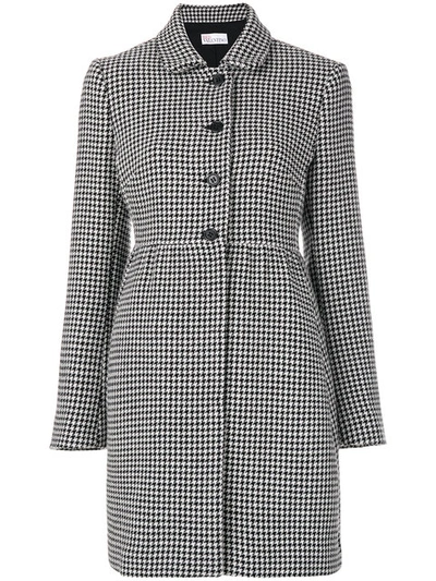 Red Valentino Dogtooth Buttoned Coat