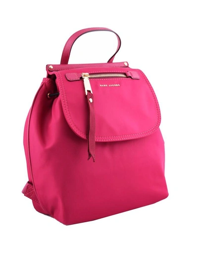 Shop Marc Jacobs Trooper Backpack In Fuxia