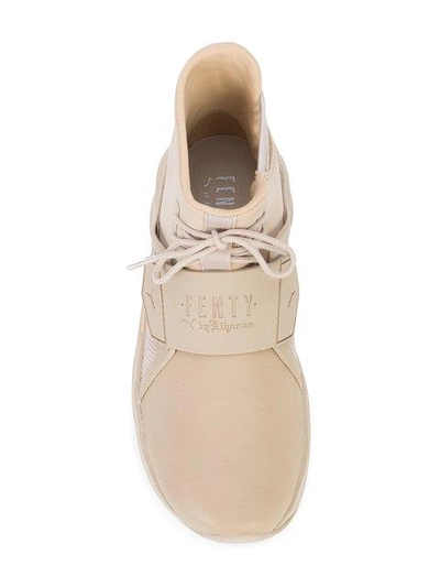 Fenty X Puma Sock High-top Sneakers In Neutrals