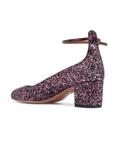 Alyx glitter pumps with ankle strap