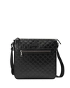 GUCCI SIGNATURE LEATHER MESSENGER BAG,PROD200810276