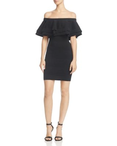 Endless Rose Tiered Ruffle Off-the-shoulder Dress - 100% Exclusive In Black